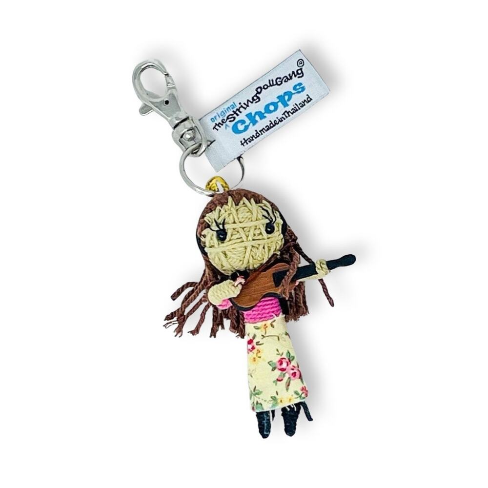 Kamibashi “Chops” String Doll Gang Keychain | Fiddle Player | NWT